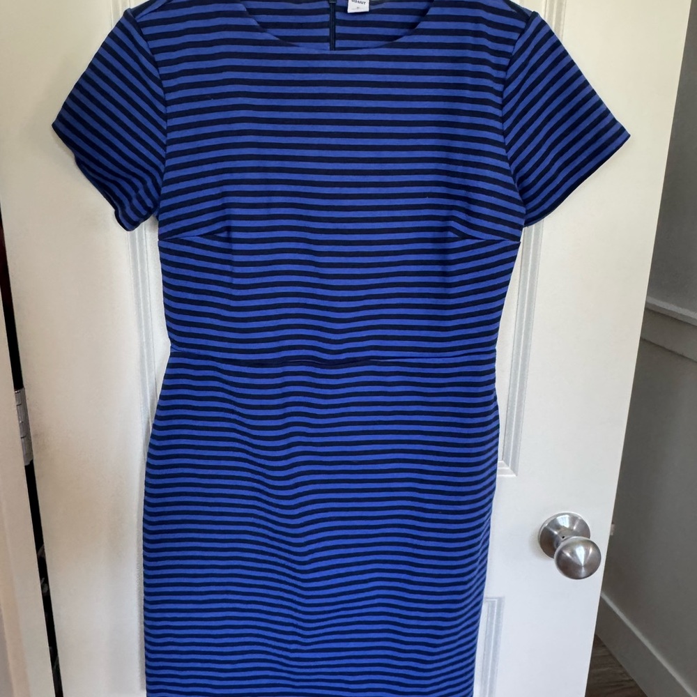Old Navy Blue Sheath Mini Dress Short Sleeve